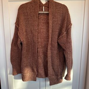 Free People Brown Cardigan Sweater